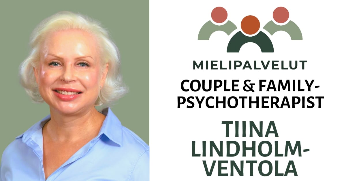 Tiina Lindholm - Couple and family psychotherapist KELA - Mielipalvelut - Finland