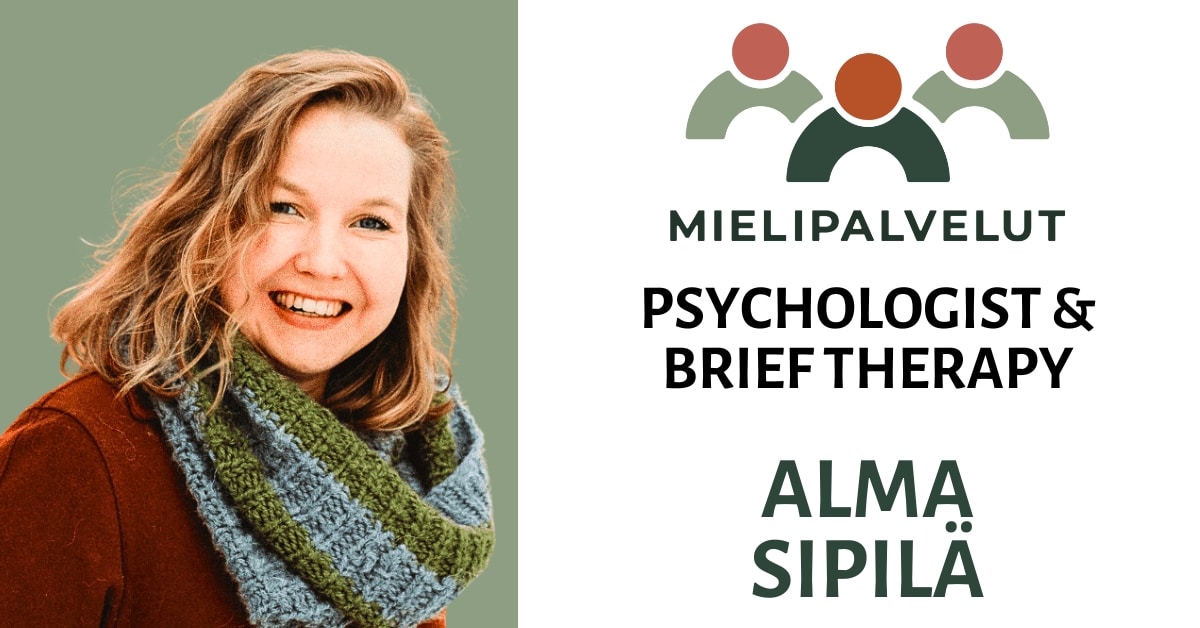 Alma Sipilä Psychologist Brief Therapy Mielipalvelut Oy Finland Helsinki